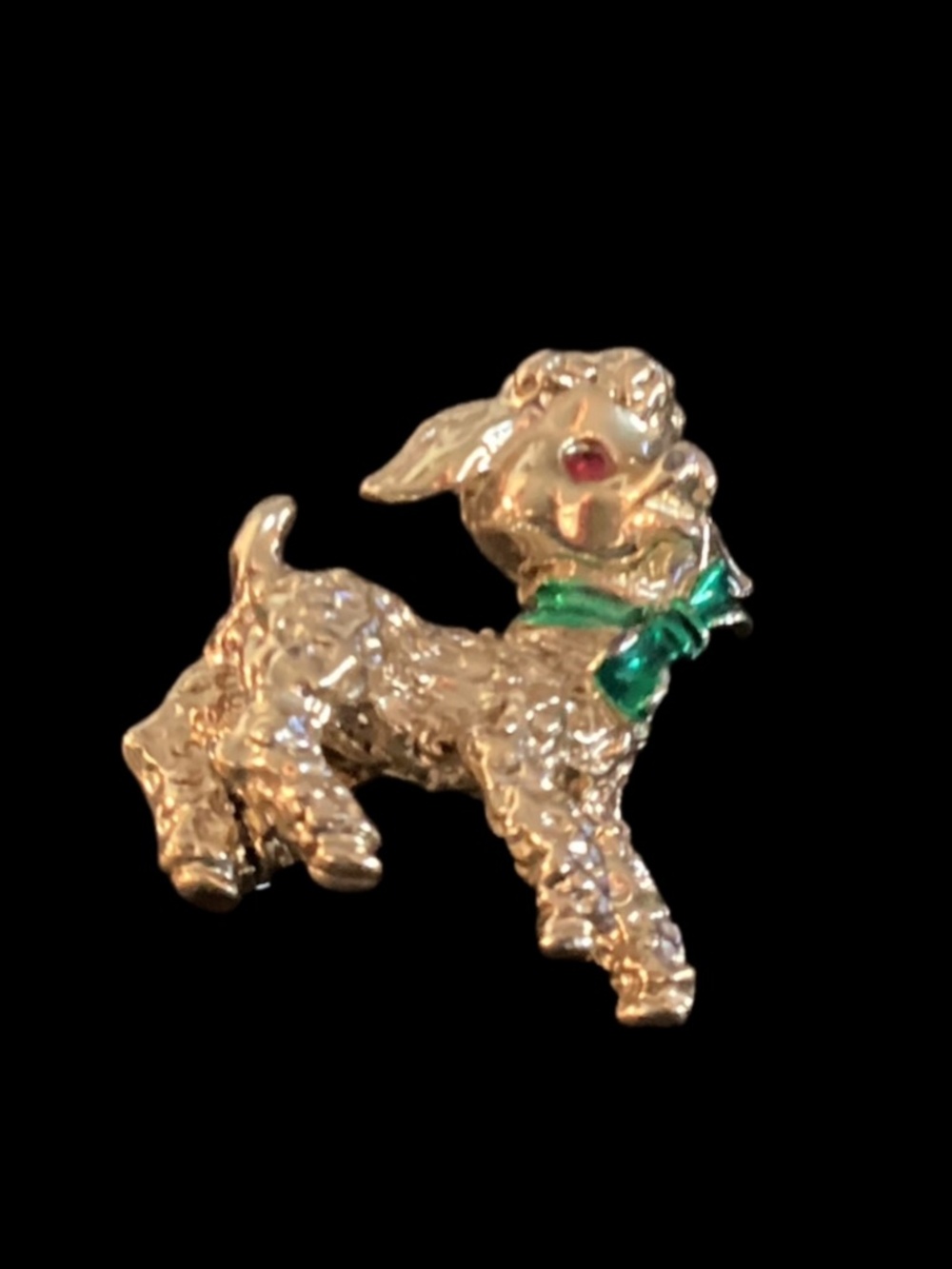 Vintage Gold-Tone Lamb Pin
